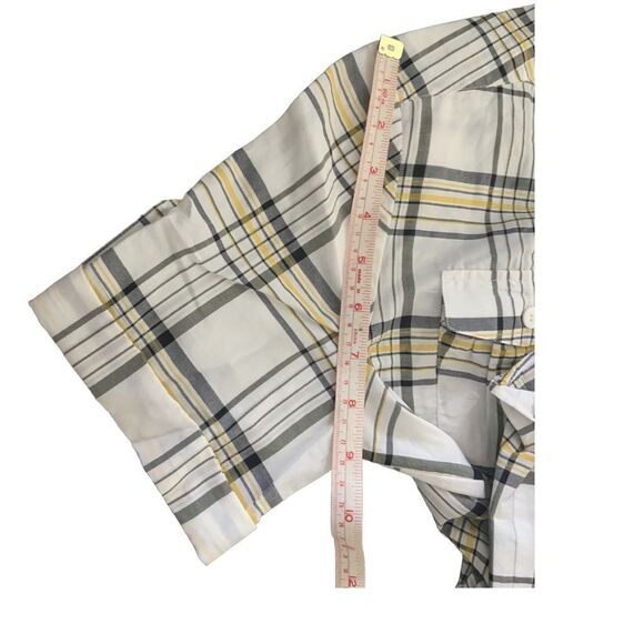 NWT! Lafayette 148 Plaid Blouse with Belt Sz 8 - Picture 7 of 8